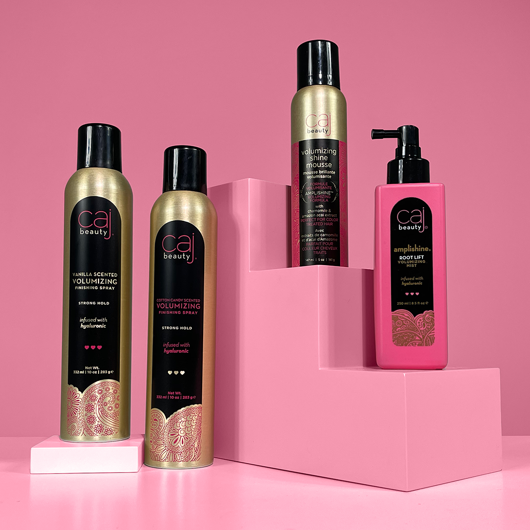CAJ Beauty Volumizing Shine 5oz Mousse Amplishine Volumizing Formula, Infused with Chamomile Extract, Acai, Sage & Rosemary!