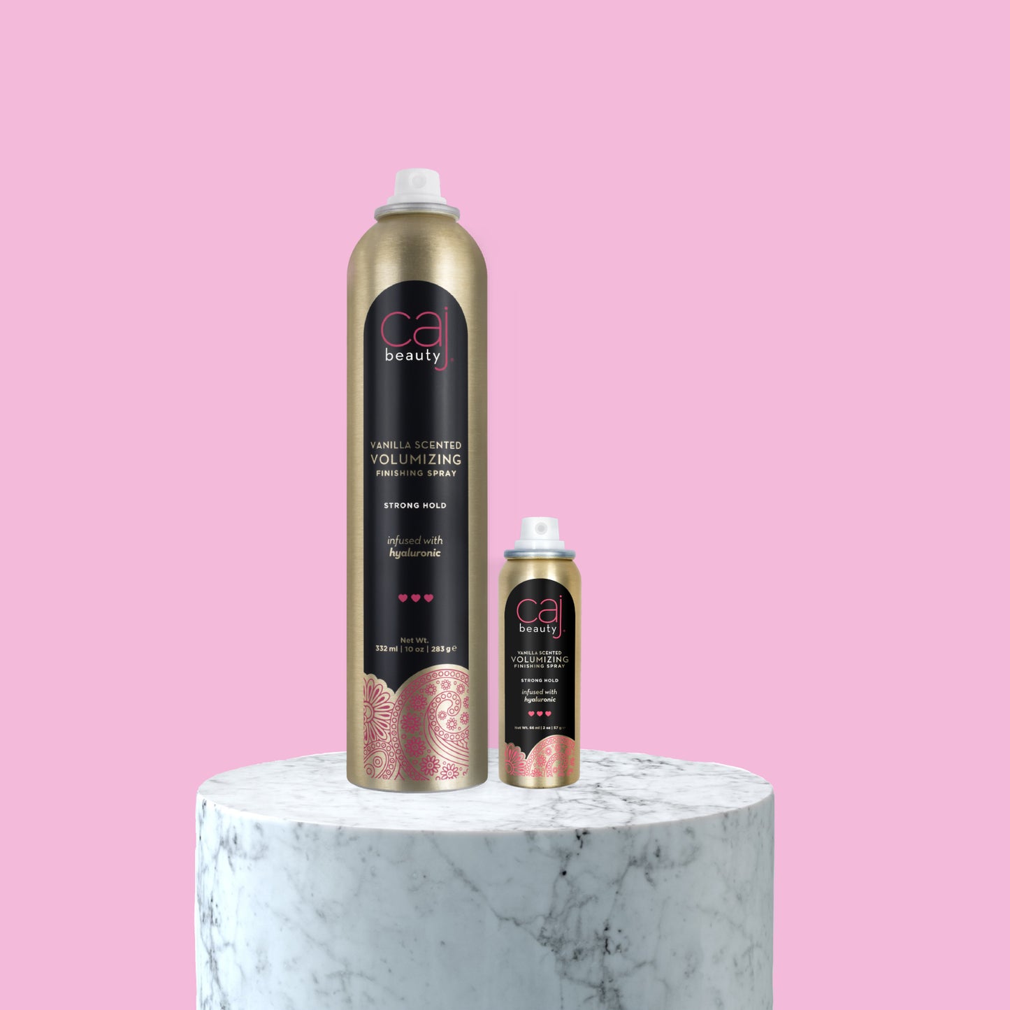 CAJ Beauty Volumizing Finishing Spray, Vanilla Scented, Strong Hold