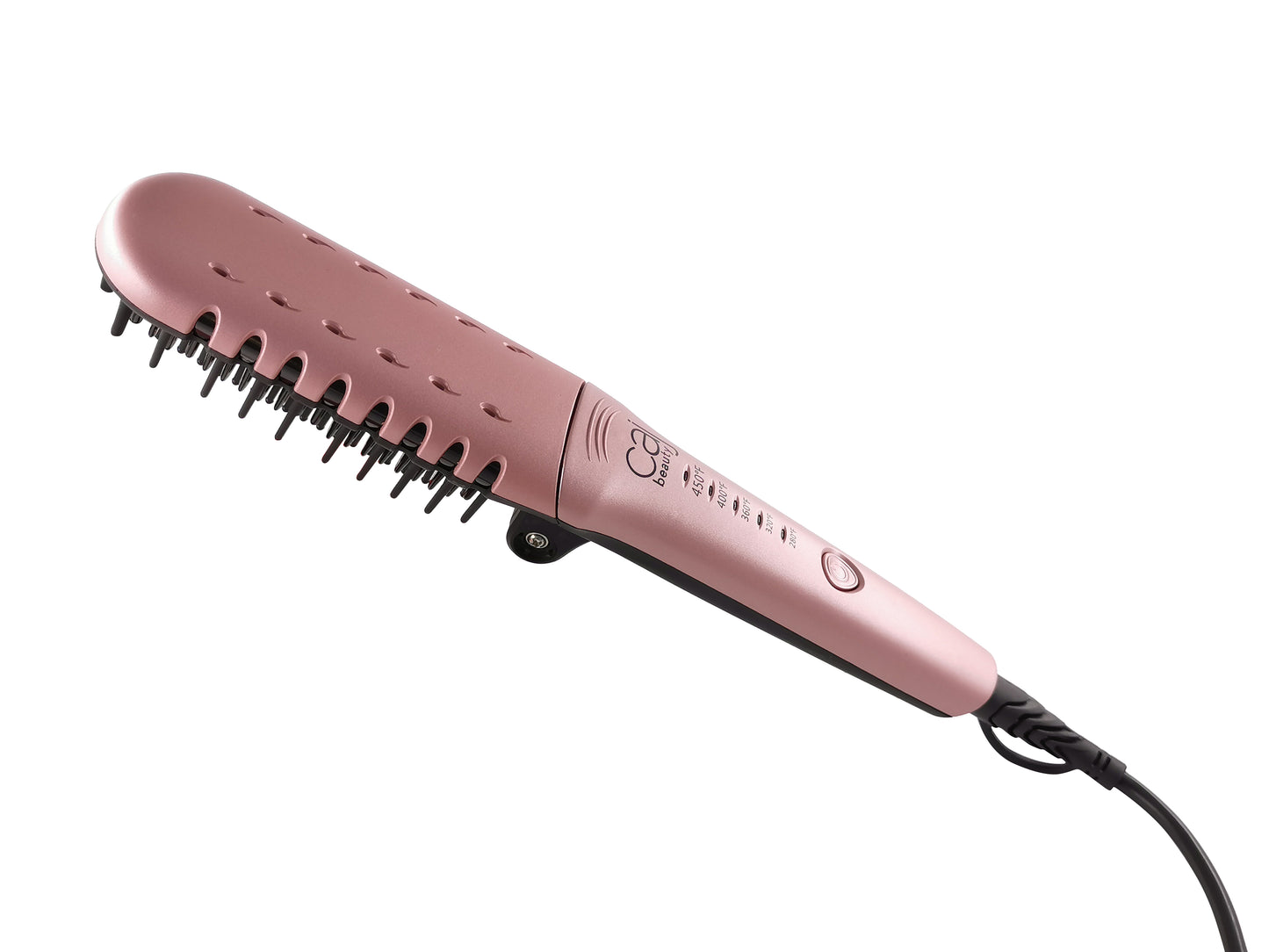 CAJ Beauty Foldable Thermal Glide Brush, 1" Titanium Plates, Thermatru Technology, Beveled Glide System