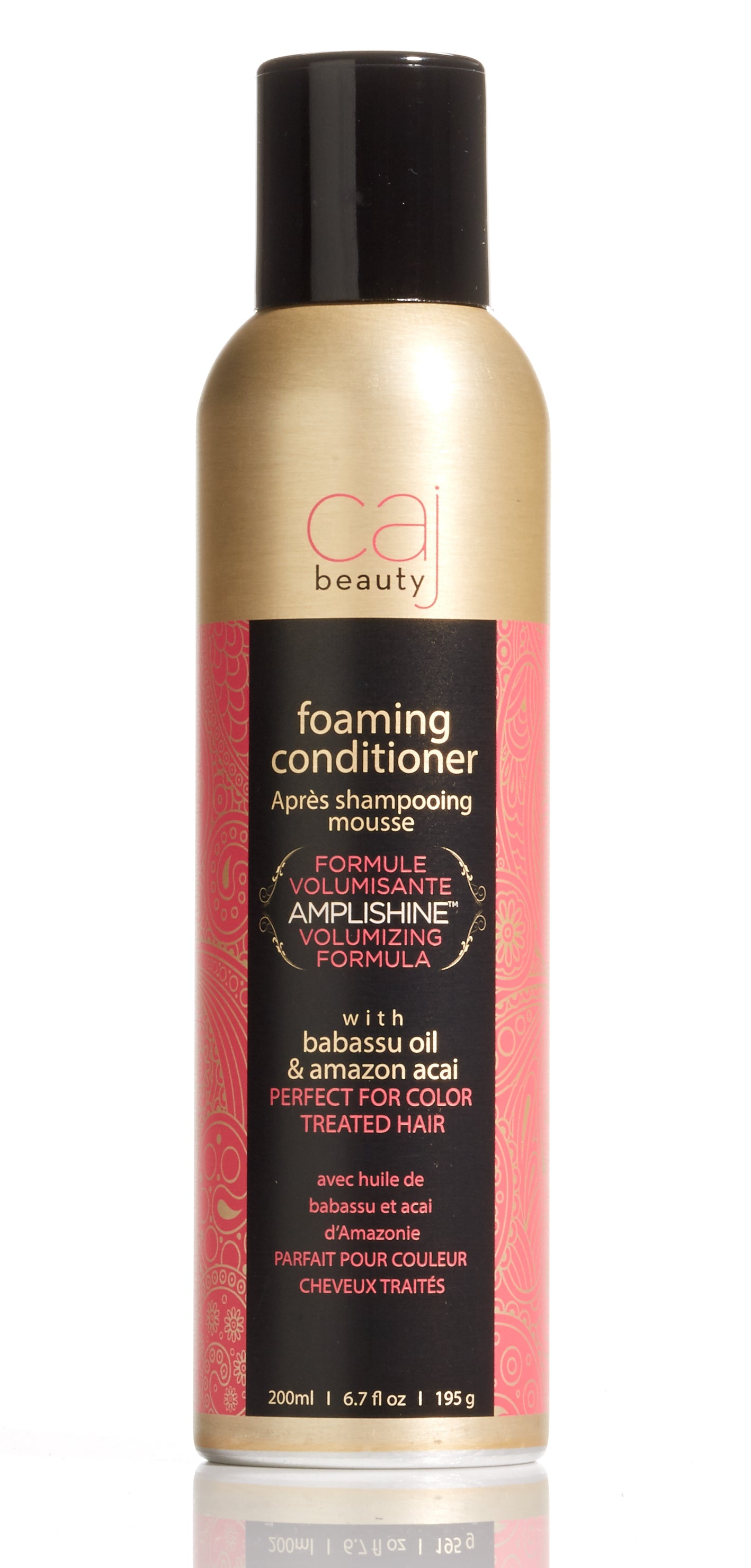 CAJ Beauty Foaming Shampoo & Conditioner, Nourishes and provides volume to your hair, Infused with Babassu Oil & Amazon Acai