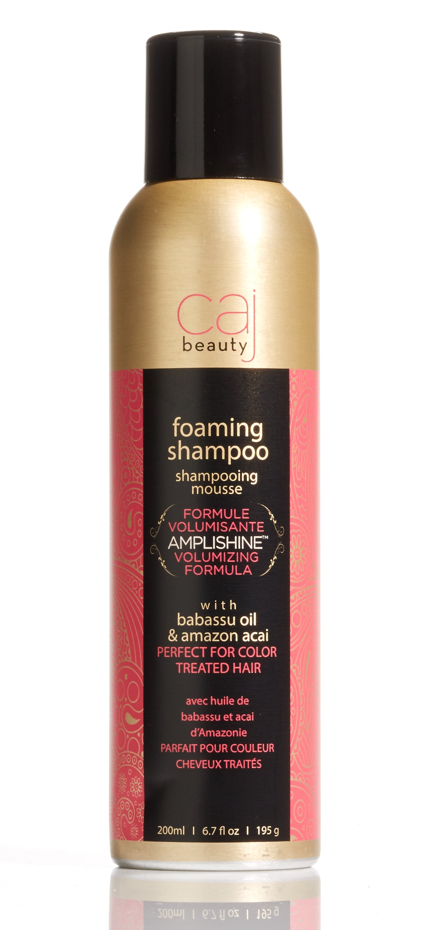 CAJ Beauty Foaming Shampoo & Conditioner, Nourishes and provides volume to your hair, Infused with Babassu Oil & Amazon Acai