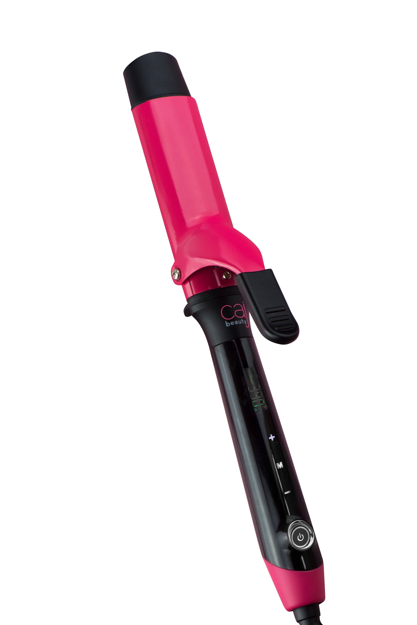 CAJ Beauty Oval Voluminator Iron, 1.5" wide Titanium Oval Barrel w/ Clamp, LCD Digital Display