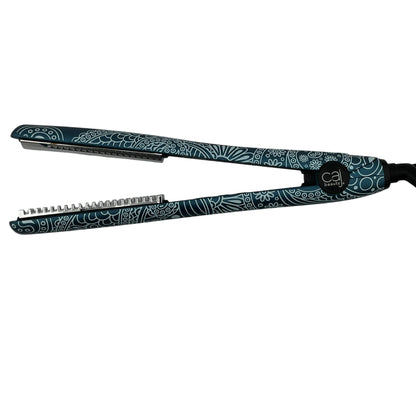 CAJ Beauty Flip & Bend Style Iron in Varuous Colors, Thermatru Technology, 1" Titanium floating teeth comb, Automatic Shut-Off