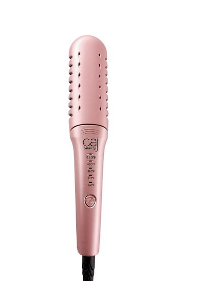 CAJ Beauty Foldable Thermal Glide Brush, 1" Titanium Plates, Thermatru Technology, Beveled Glide System